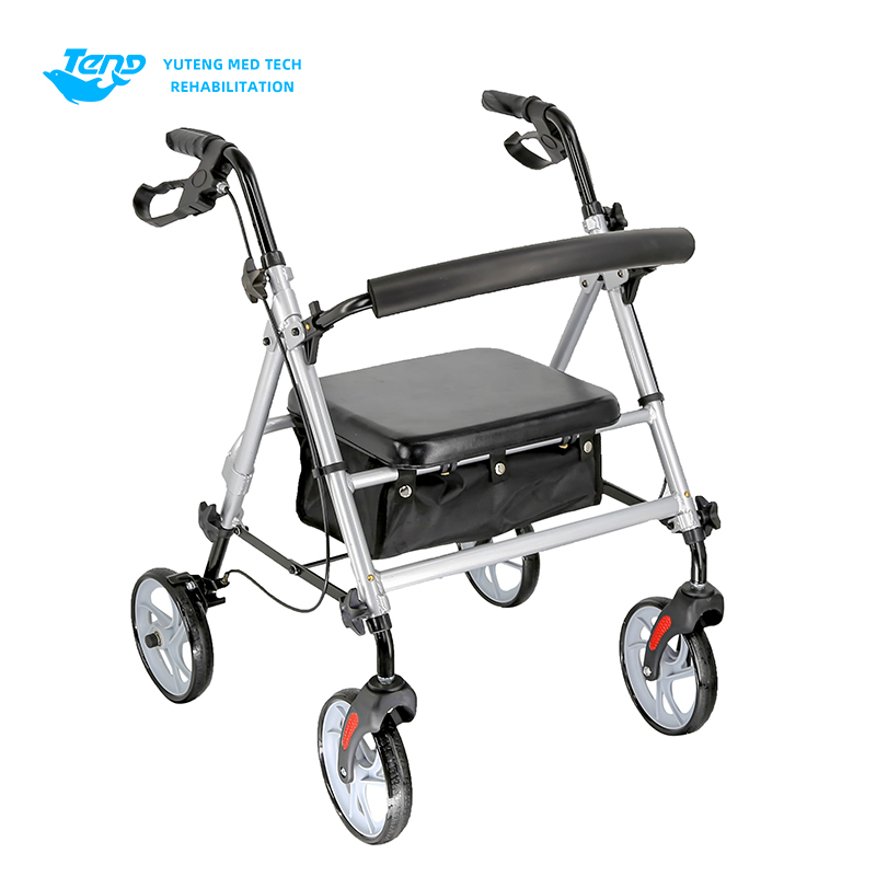 Kas yra keturių ratų rollator Walker? Kaip pritvirtinti stabdžius ant savo ritinio?